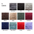 Les 11 coloris du tapis CleanPatte™, du gris foncé au lavande